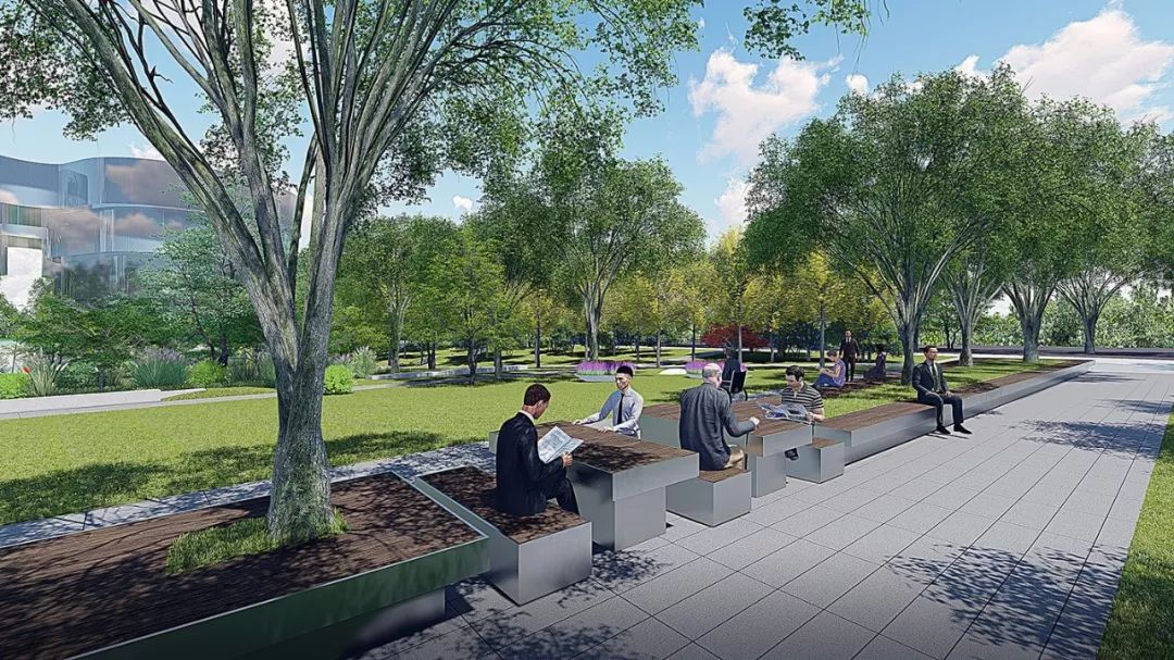 下沉空间的完美演绎｜上海虹桥协信中心