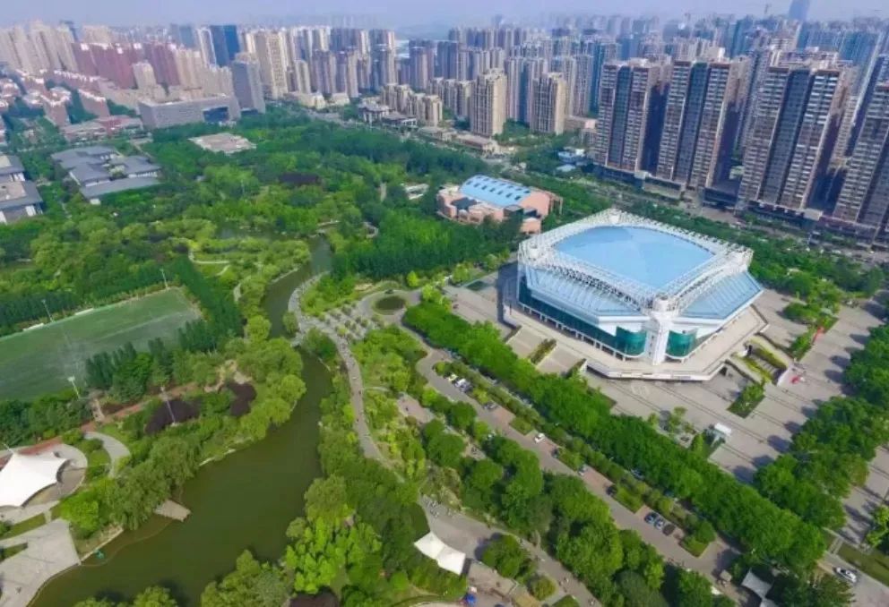 西安最美公园秋景图片,西安动物园旅游手绘示意图