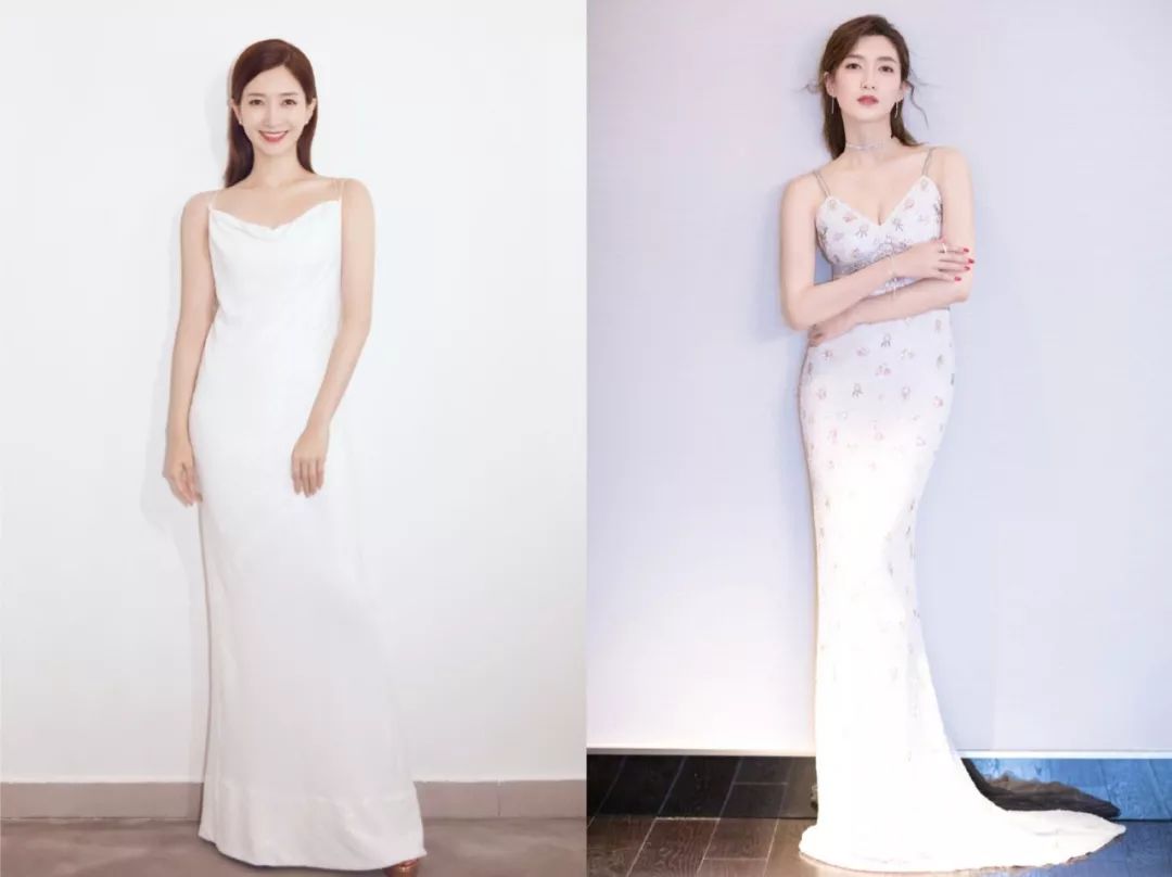 江疏影穿搭日常,照片中的江疏影身穿拼接格子衬衫