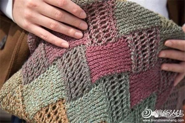 纯色方块花样教程大全,简单大方格子花型教程