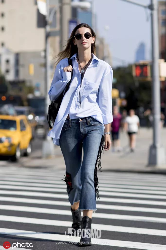 时髦办|穿上昊然弟弟的方领白衬衫，我有初恋的感觉