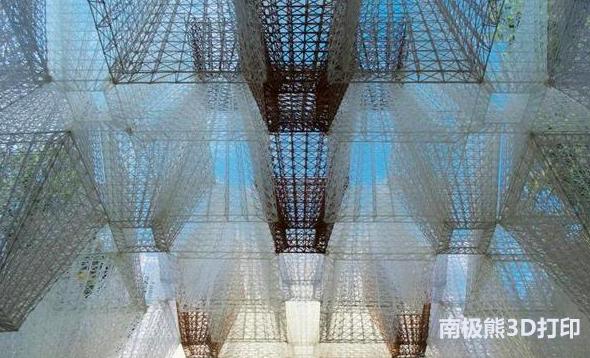 Cos和法国建筑师在米兰展示3D打印几何学建筑
