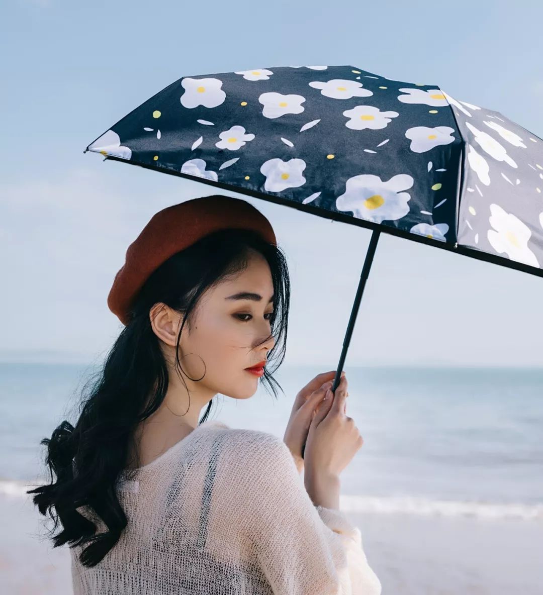 日本防晒黑胶便携口袋伞100多元,日本迷你巴掌防晒伞