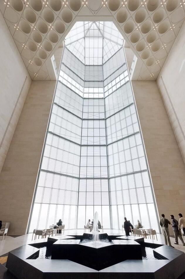 贝聿铭伊斯兰博物馆立面图,多哈伊斯兰艺术博物馆