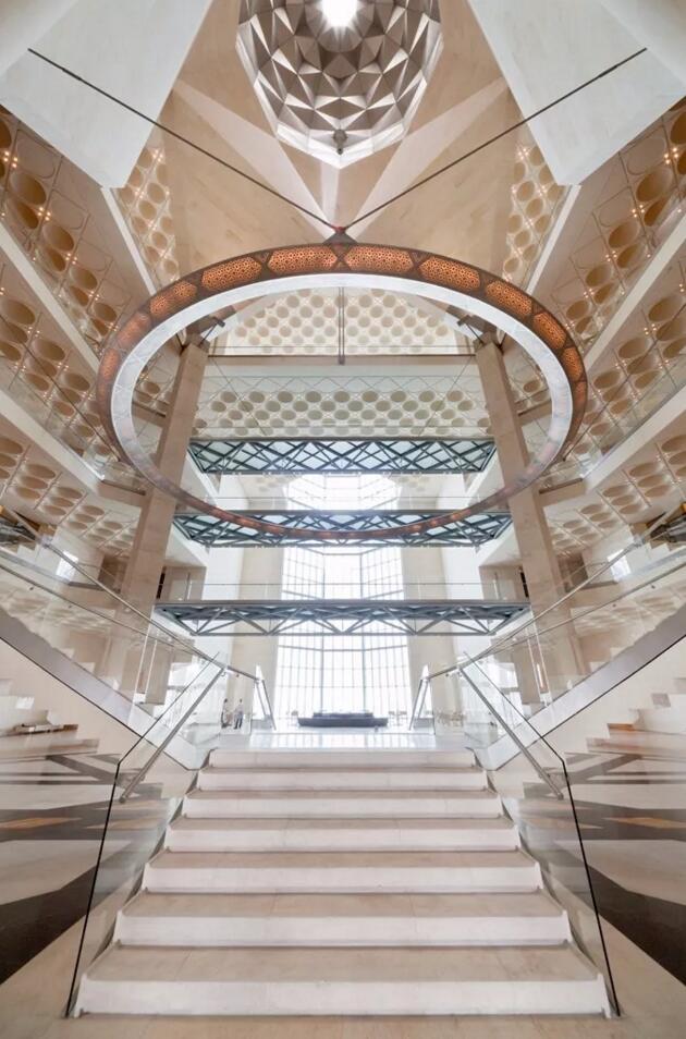 贝聿铭伊斯兰博物馆立面图,多哈伊斯兰艺术博物馆