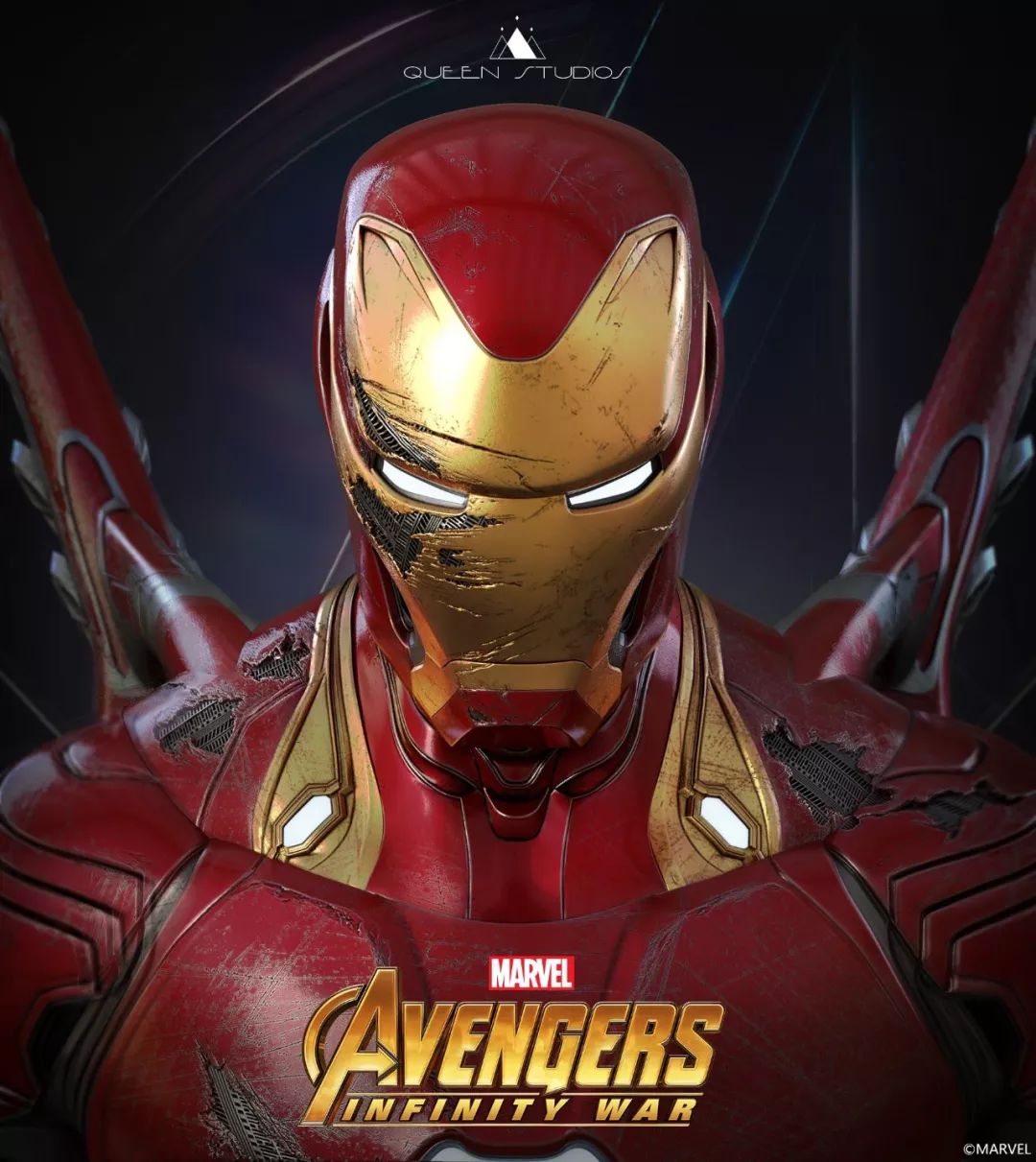 钢铁侠mk49胸像,钢铁侠mk50战甲真人可穿