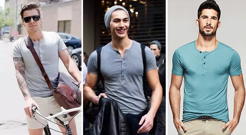 亨利领冬款,穿上就有肌肉感的亨利衫