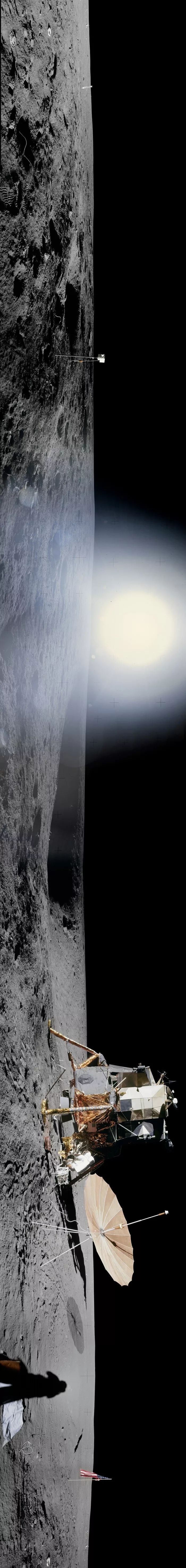 人类第一次登月拍了几张照片,1969年登月拍摄到了地球的照片