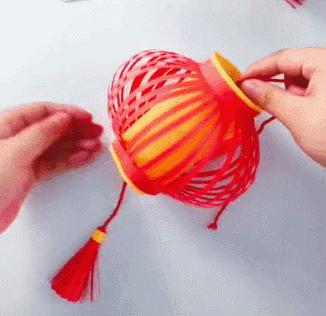 手工元宵节灯笼的做法小学生,元宵节灯笼手工制作教程视频