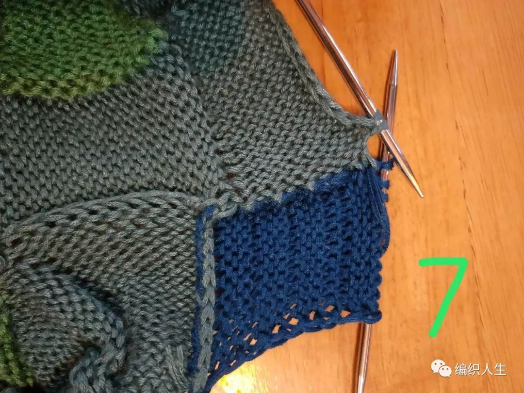 马海毛毛衣十三针编织花样图解,白桦编织衣服袖子收针
