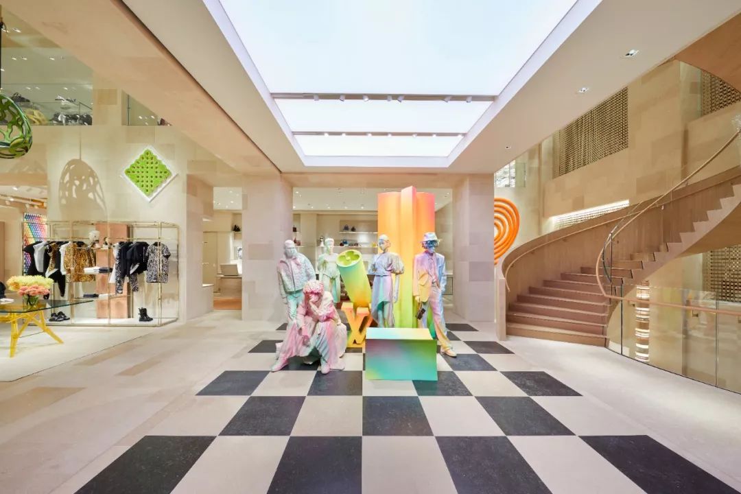 lv奢侈品店设计,lv伦敦旗舰店设计