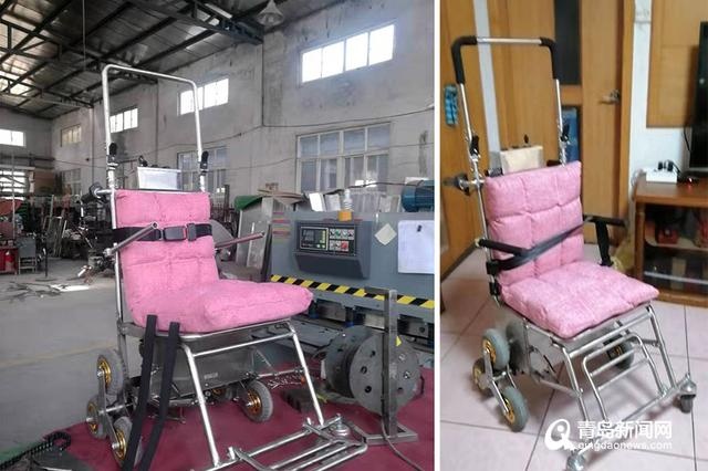 爱的发明家！青岛一老人为妻子研发“爬楼轮椅”，如今又为邻居免费制作