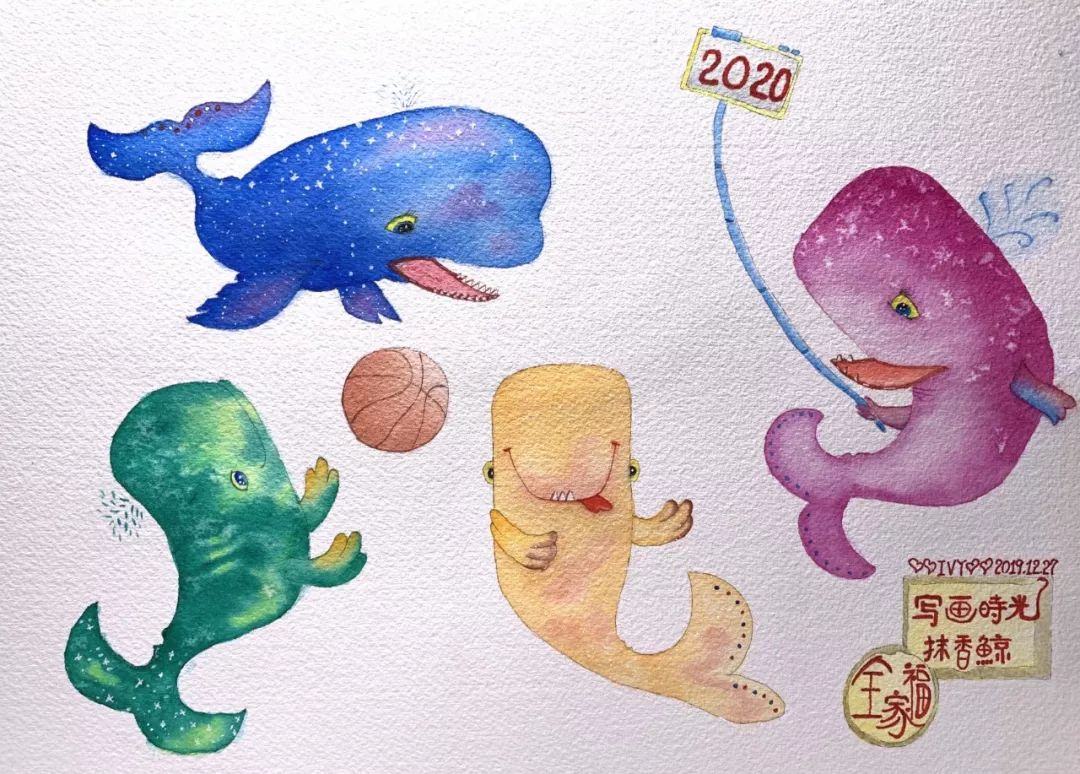 BlingBLling....抹香鲸全家福跨年画展闪亮登场，走过路过不要错过