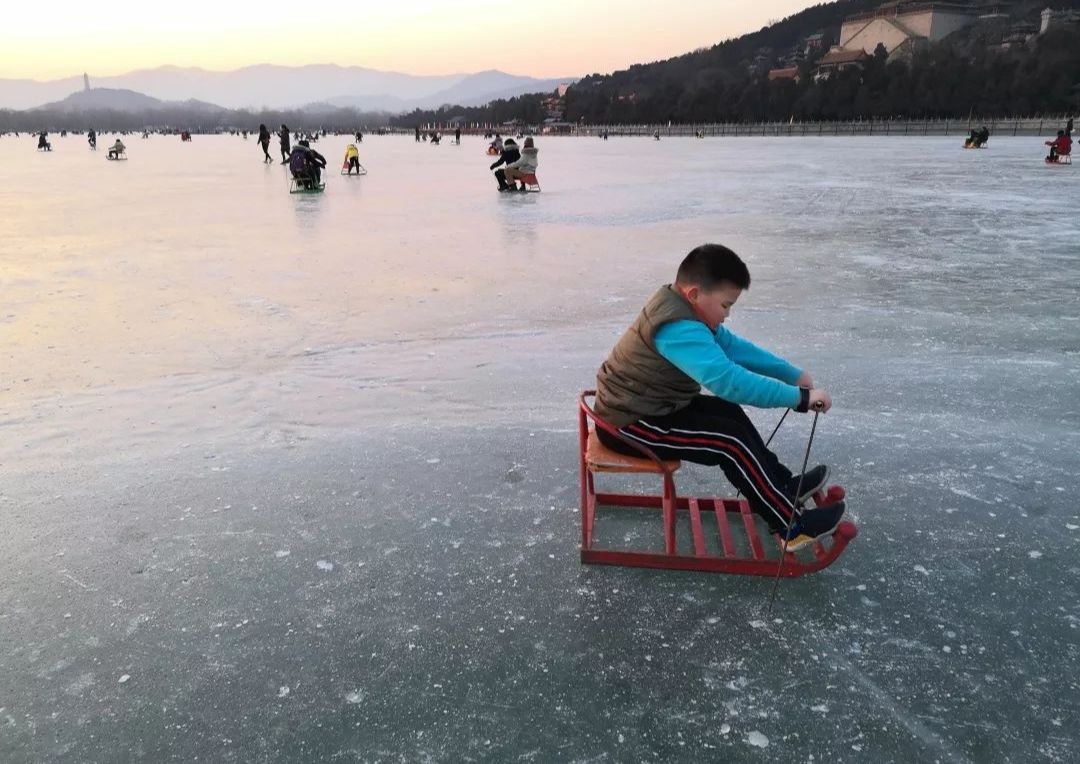 壮观的颐和园,颐和园冰面惊艳场面