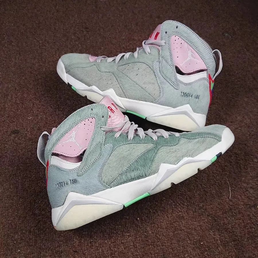 兔八哥nike鞋aj7,aj7兔八哥绒毛灰球鞋