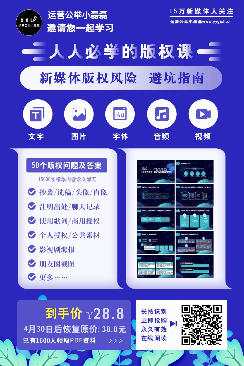 1.5万字《版权避坑指南》教程！5天后涨价