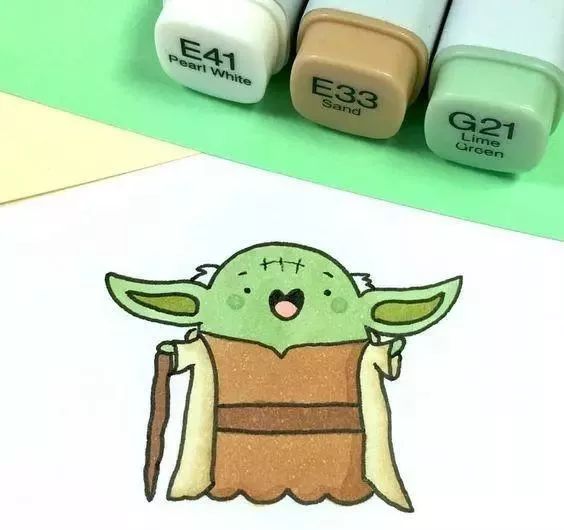 好看又简单的简笔画马克笔,可爱简单的马克笔简笔画