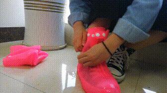 雨天一定要用这款防雨鞋套,男士雨鞋套防水防滑加厚硅胶鞋套