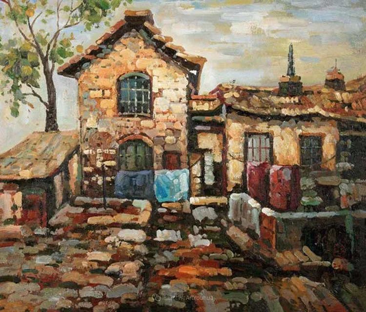 徐悲鸿先生的巨幅油画愚公移山,徐悲鸿中国现代画之父