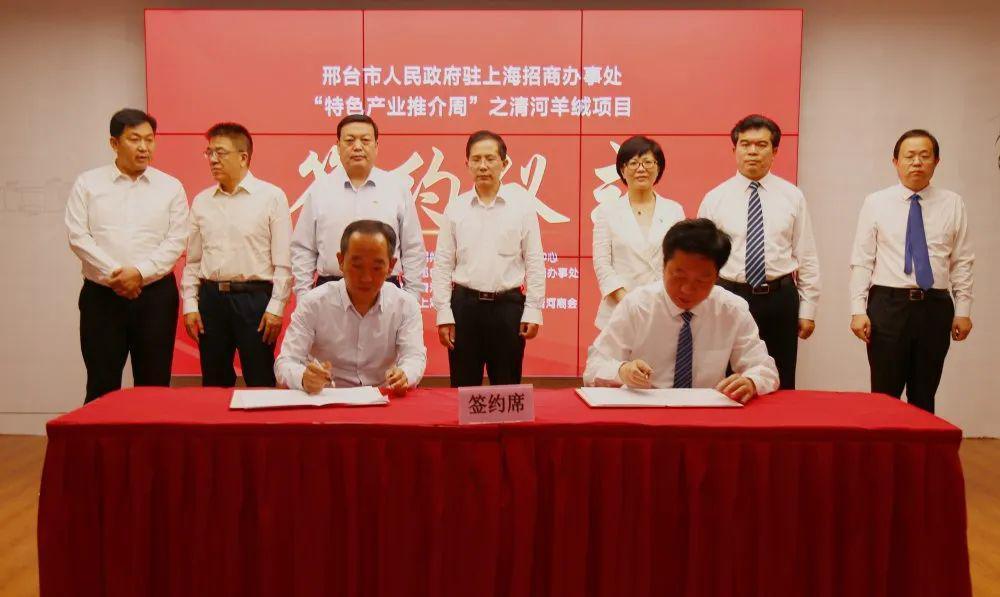 清河羊绒项目上海签约 (清河羊绒上海签约)