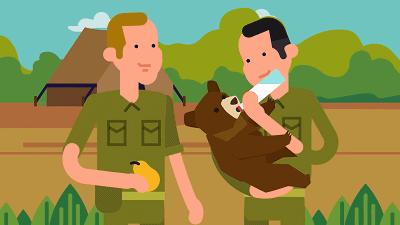 最骚士兵熊：抽烟喝酒花钱，样样在行，还是个战斗英“熊”