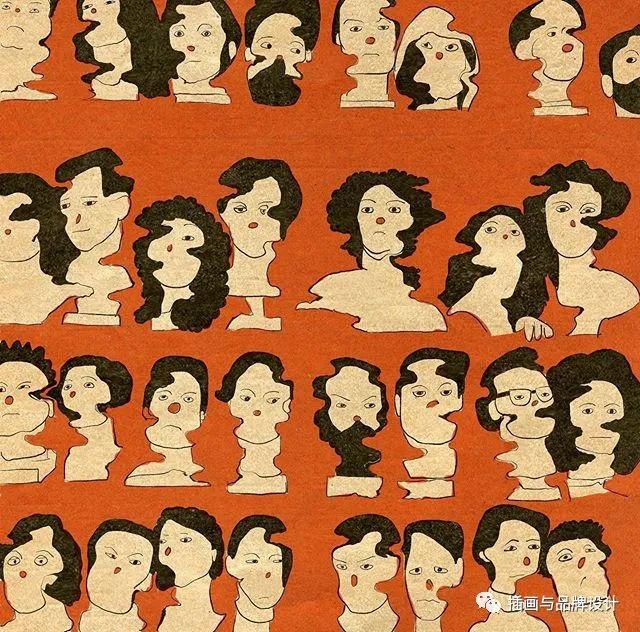 插画丨抽象复古的画面有没有带给你一些童年的回忆呢？