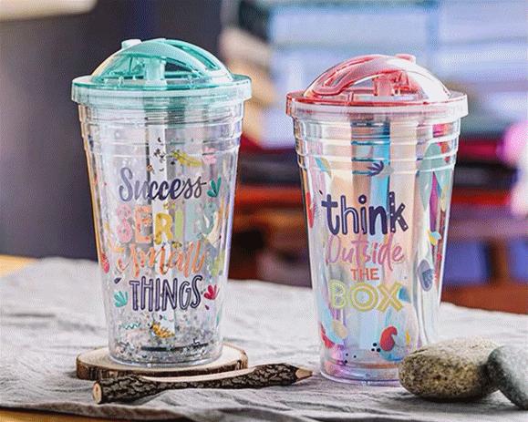 泰福高泰迪吸管杯,泰迪珍藏水杯