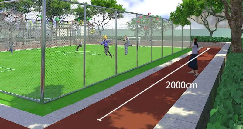 假日里公园,安顺绿地笼式足球场