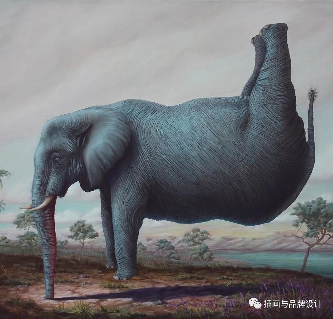 荒诞极端插画,荒诞主义插画