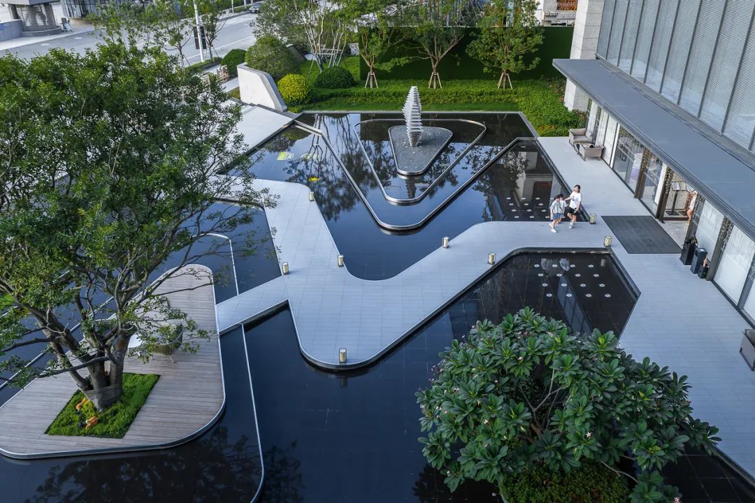 融创长乐壹号湖上样板房,景观蒙太奇