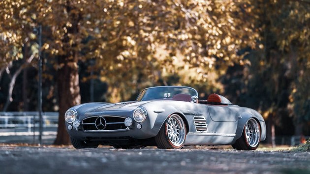 敞篷真拉风体验奔驰slc300跑车,12年奔驰sl300敞篷升级新款