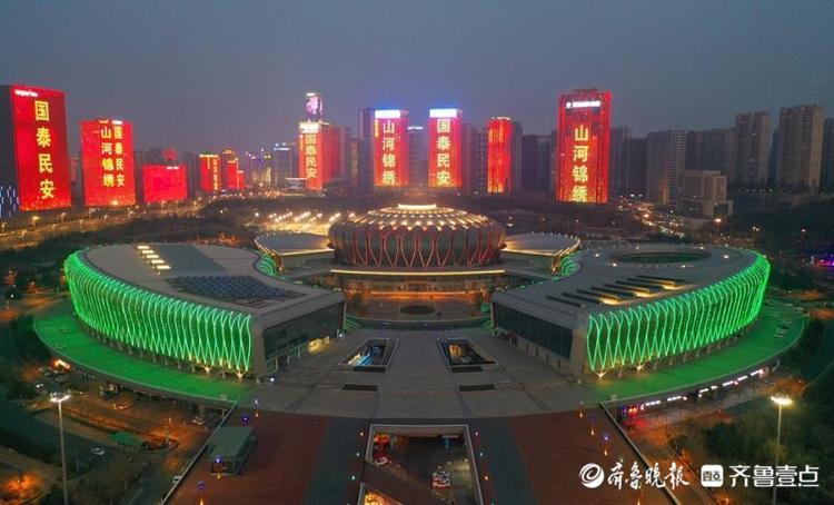 济南霓虹灯,济南城市夜景霓虹灯
