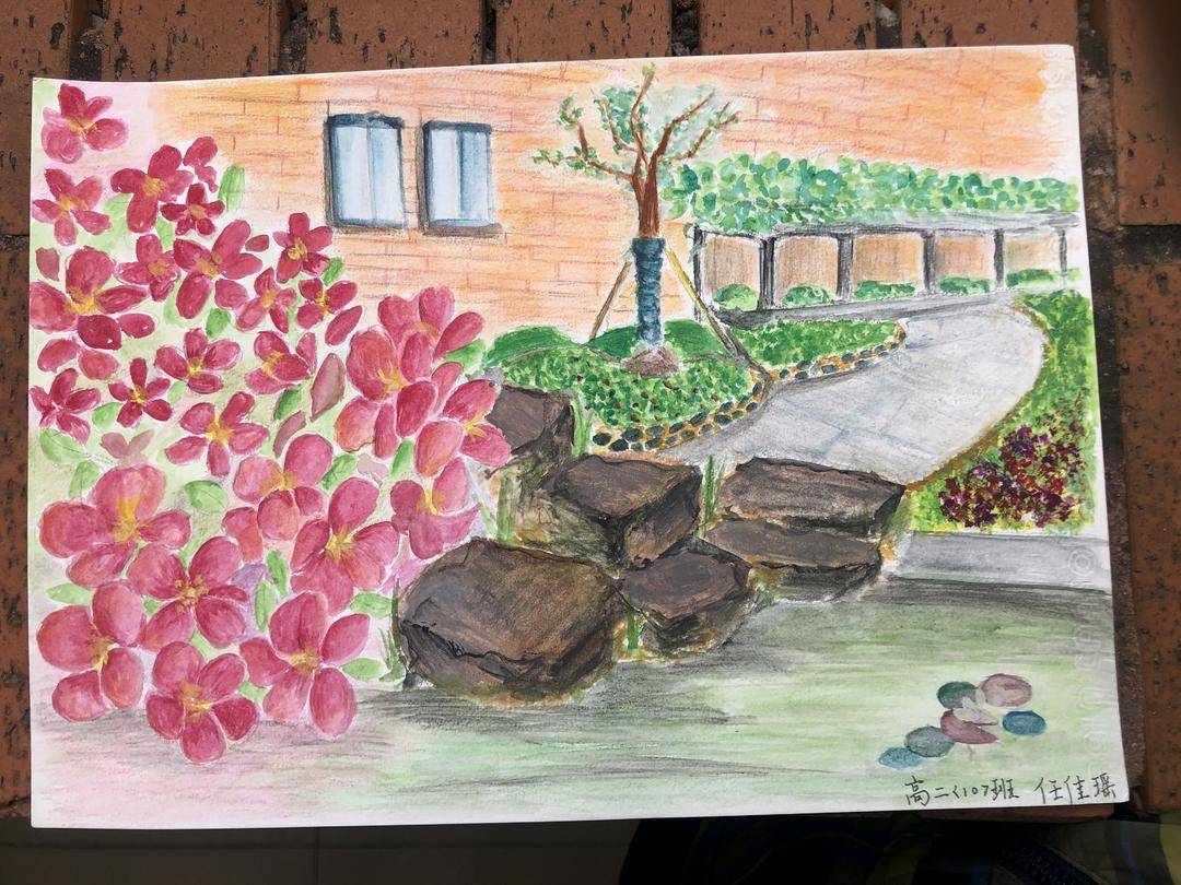 毕业生手绘校园时光表白母校,关于校园的的唯美手绘