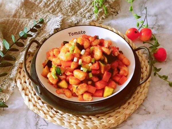 番茄茄汁虾仁,茄汁金针菇虾仁汤的做法大全