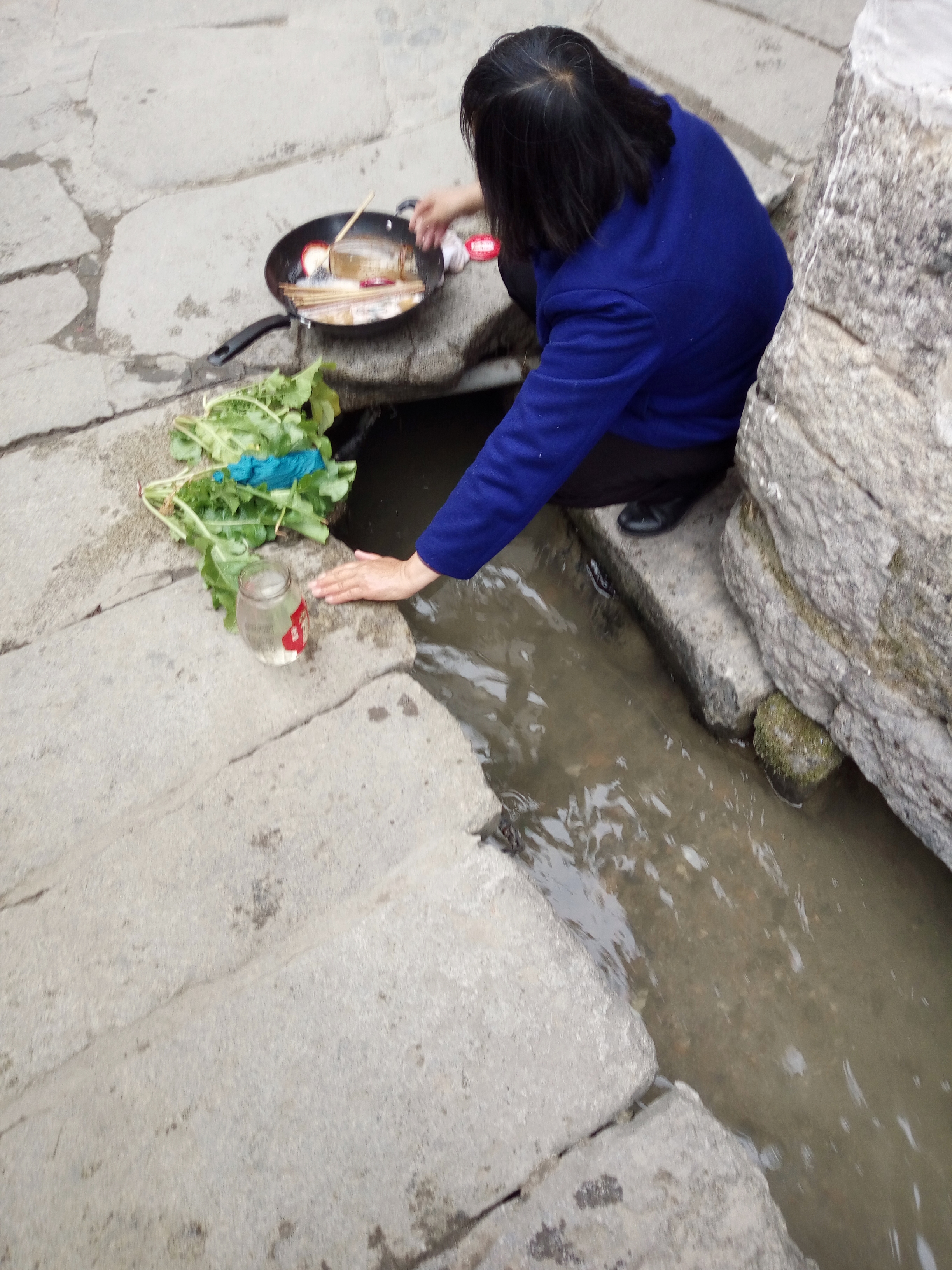 徽派村落宏村风景,山为牛头树为角的意思