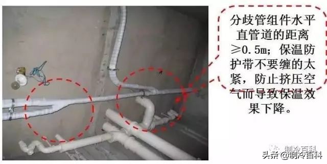 中央空调分歧管安装实例,空调多联机分歧管安装过程