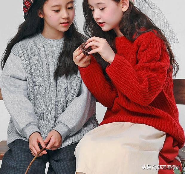 小个子针织毛衣推荐宽松中长款,最新款女士韩版手织毛衣18-21岁穿
