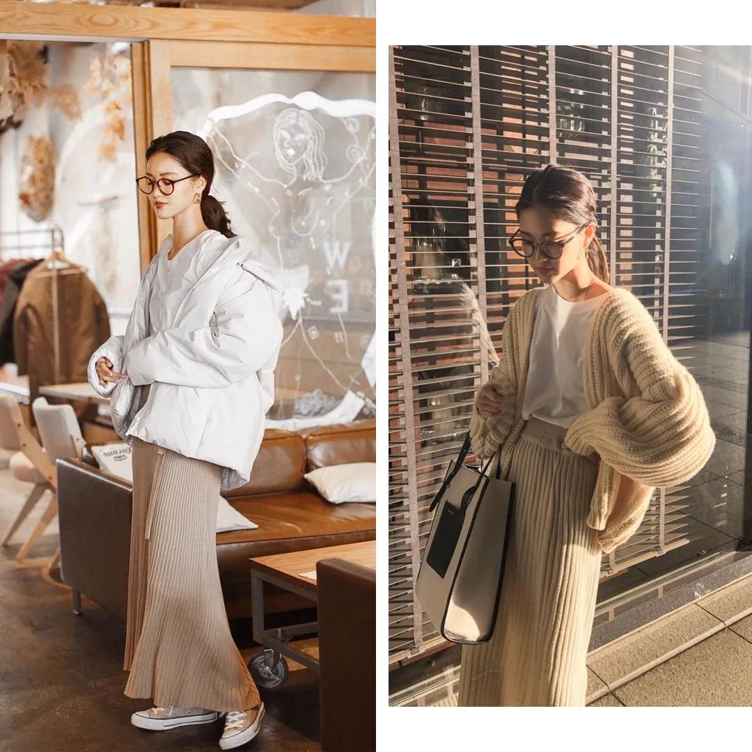又暖和又酷的穿搭女,又一轮降温了保暖套装