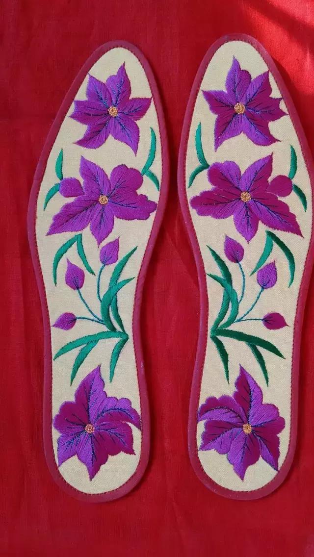 刺绣鞋垫图案大全图解,刺绣各种鞋垫图案