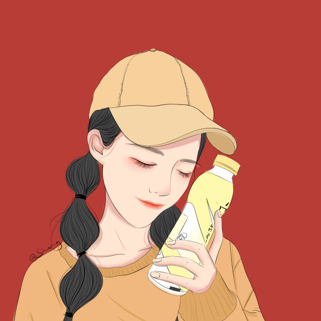 微信头像优美插画,微信清新头像手绘