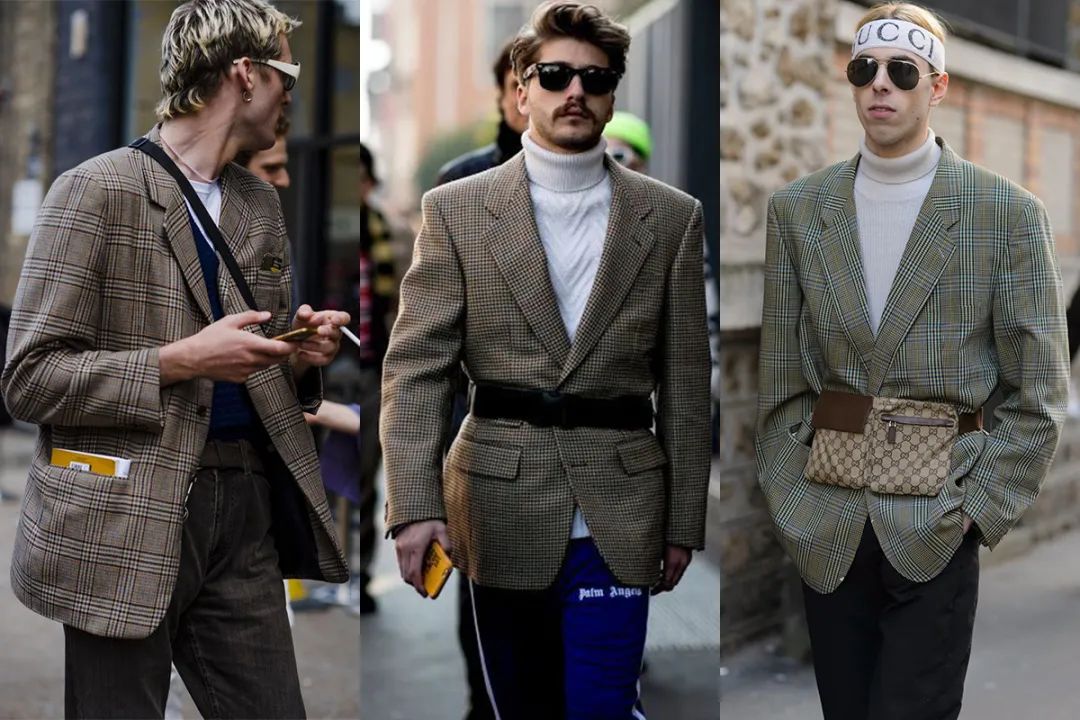 男士西装打底衫搭配运动鞋,西装牛仔裤可以搭配男运动鞋