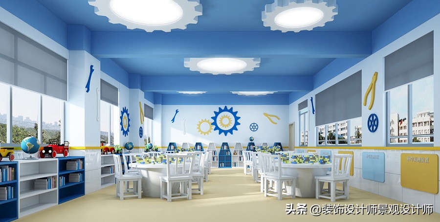 幼儿园课桌椅,幼儿园设计案例效果图