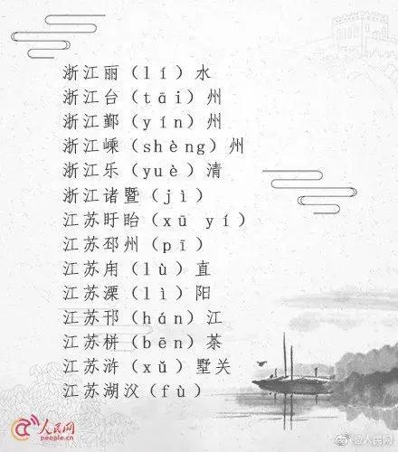 100个一读就错的地名,20个一读就错的云南地名