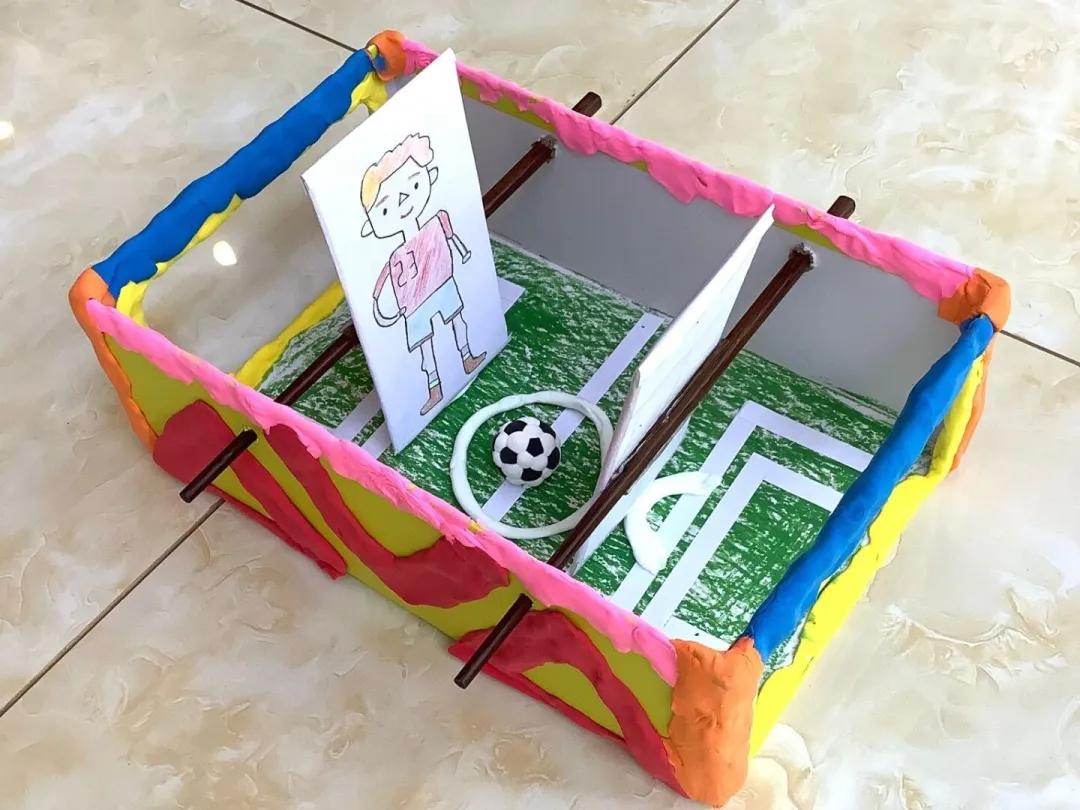 手工足球内马尔,足球diy画画