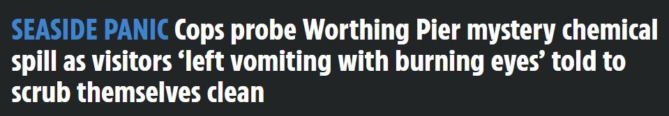 英国民众靠近海滩出现眼睛灼烧或呕吐症状,5辆救护车奔向事发地