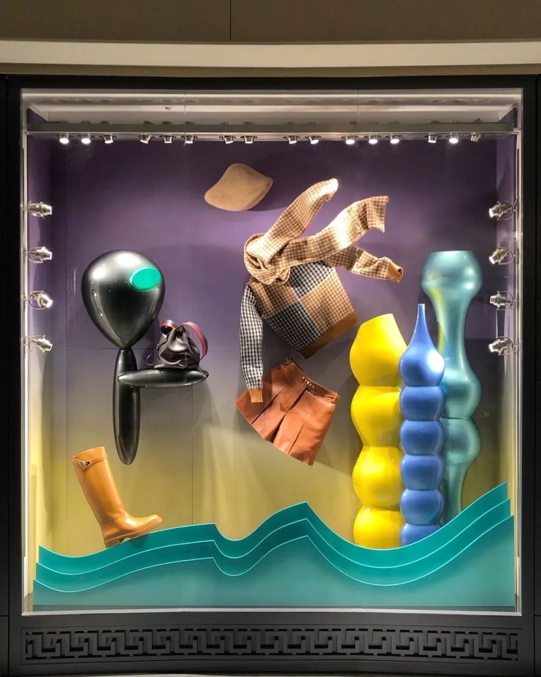 爱马仕橱窗展示设计手绘图,爱马仕2023橱窗设计最新款