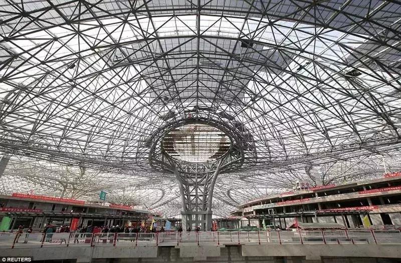 北京大兴机场绝美图片,北京大兴机场效果图