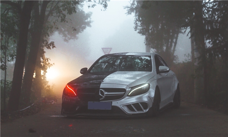 奔驰c200l黑武士改装,奔驰c200l合法改装案例