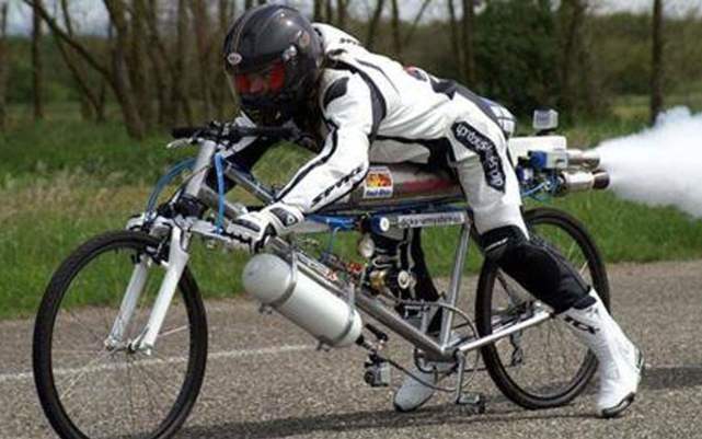 新发明自行车最高时速,逆天发明自行车