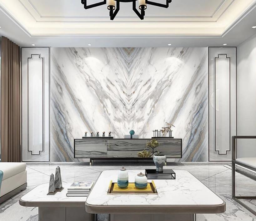 现代简约装修风格石材电视背景墙,石材瓷砖背景墙效果
